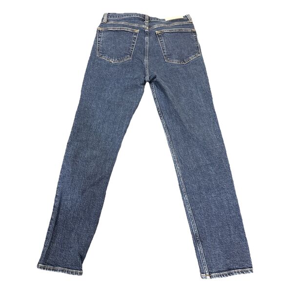 Re/Done Comfort Stretch High Rise Ankle Crop Jeans In Mid 70s. Size 30. - Picture 9 of 11